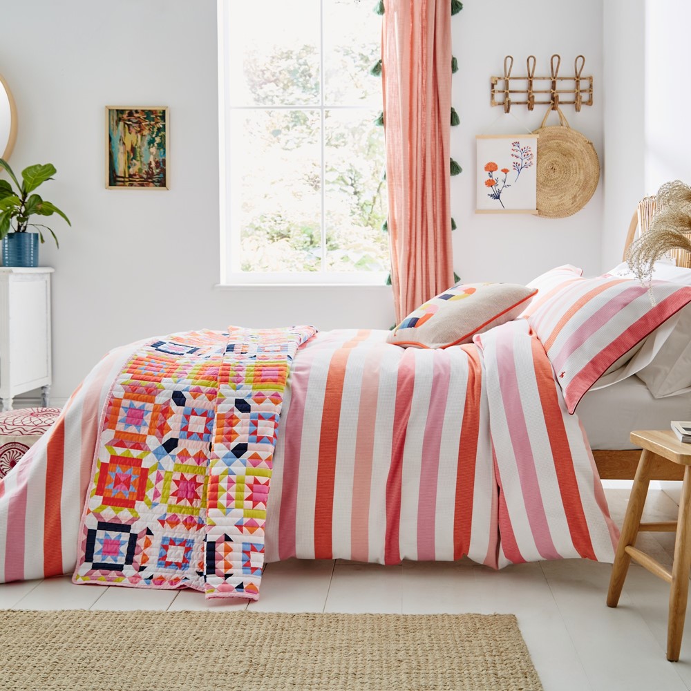 Lighthouse Stripe Bedding by Joules in Multi